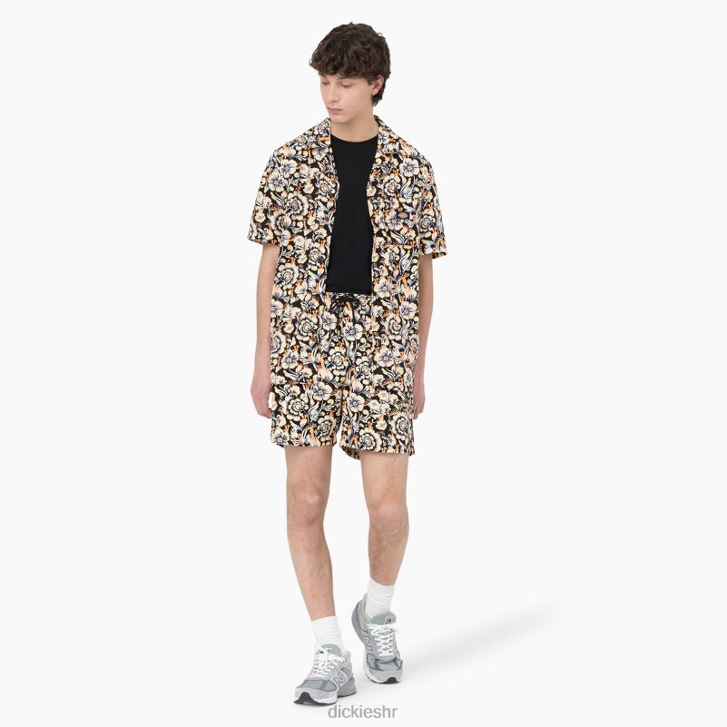 Roseburg majica kratkih rukava muškarci Dickies smeđi cvjetni print (bg2) 6BPL6587 odjeća