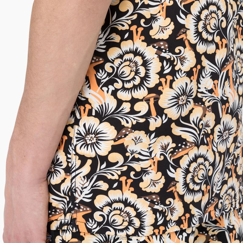 Roseburg majica kratkih rukava muškarci Dickies smeđi cvjetni print (bg2) 6BPL6587 odjeća