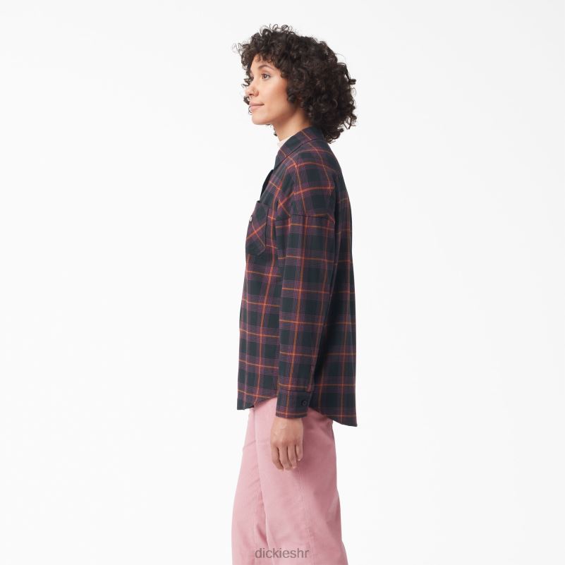 bakerhill prevelika košulja žene Dickies vino/crno karirano (bpn) 6BPL62101 odjeća