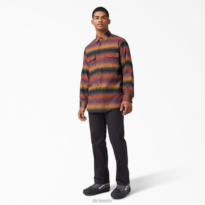 flanelska košulja dugih rukava muškarci Dickies vinski pokrivač (wsc) 6BPL6783 odjeća