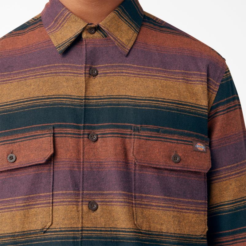 flanelska košulja dugih rukava muškarci Dickies vinski pokrivač (wsc) 6BPL6783 odjeća