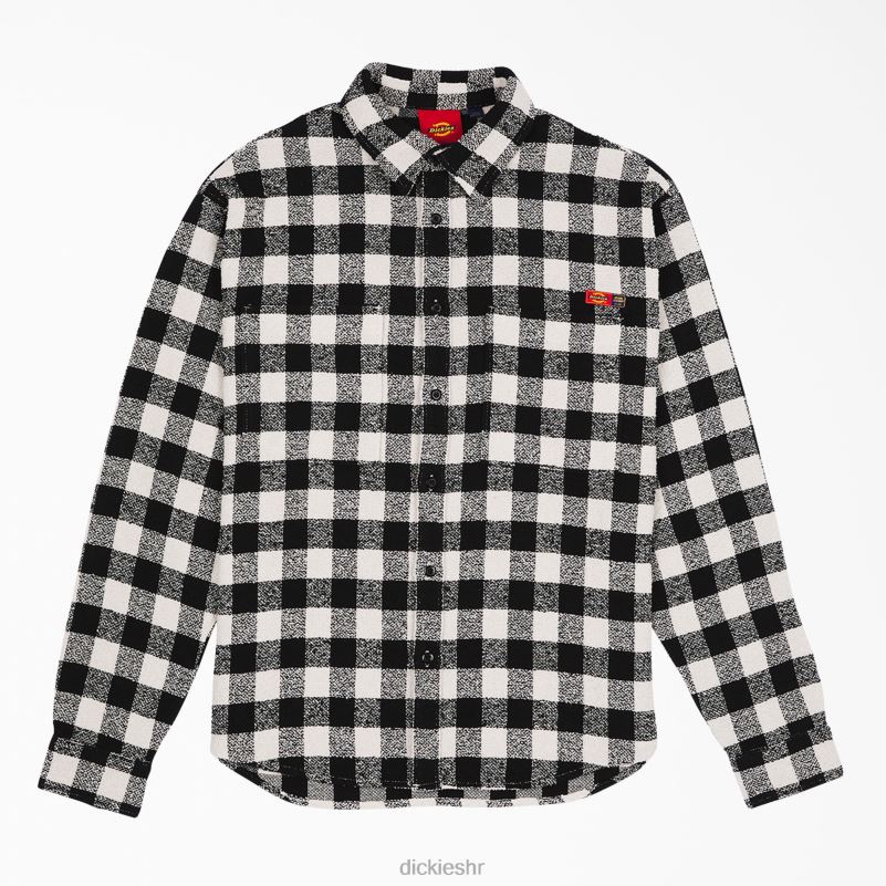 majica od tvida ceremonije otvaranja muškarci Dickies crno bijelo karirano (awp) 6BPL6937 odjeća