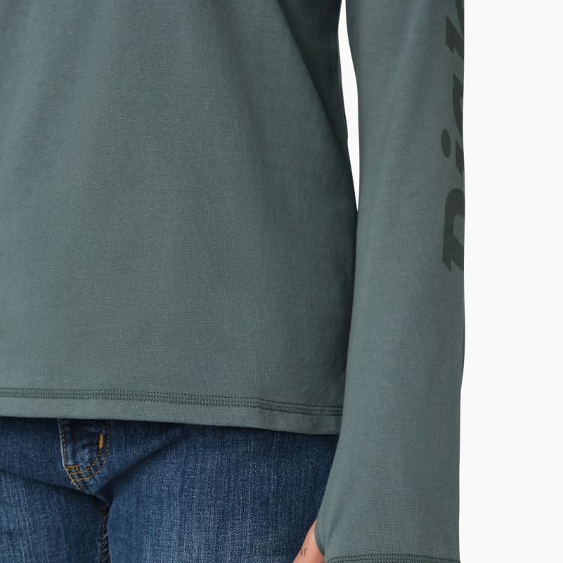 majica za sunčanje performansi hlađenja žene Dickies Lincoln Green (ln) 6BPL61665 odjeća