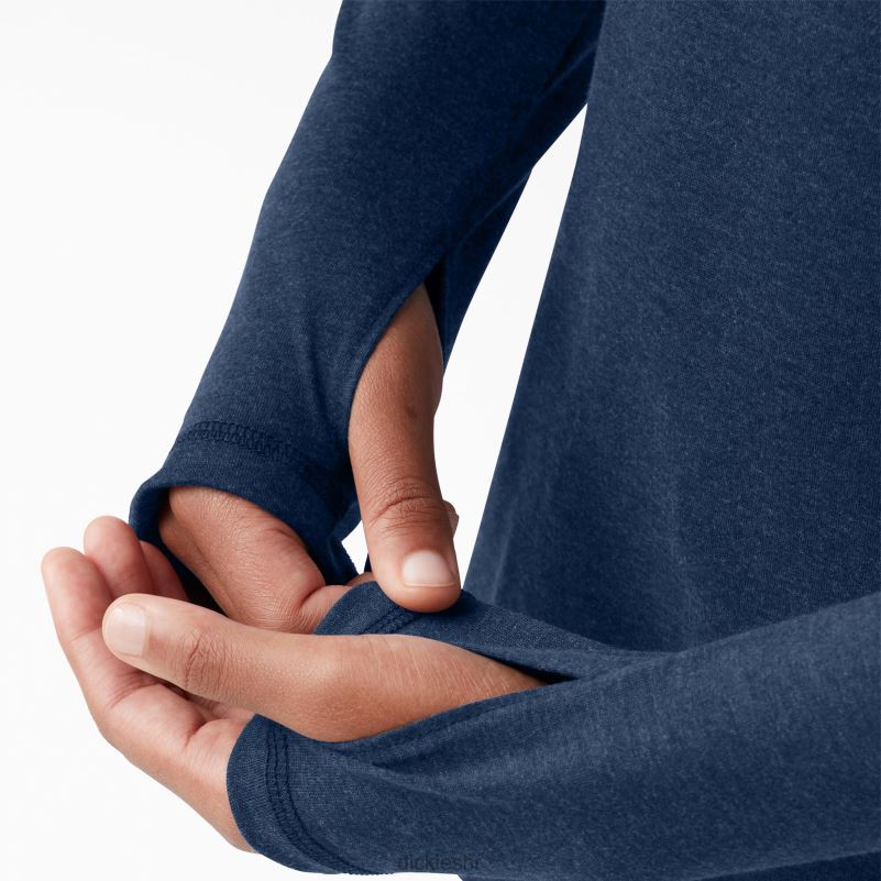 majica za sunčanje performansi hlađenja žene Dickies tamnoplavi vrijesak (dnh) 6BPL61661 odjeća