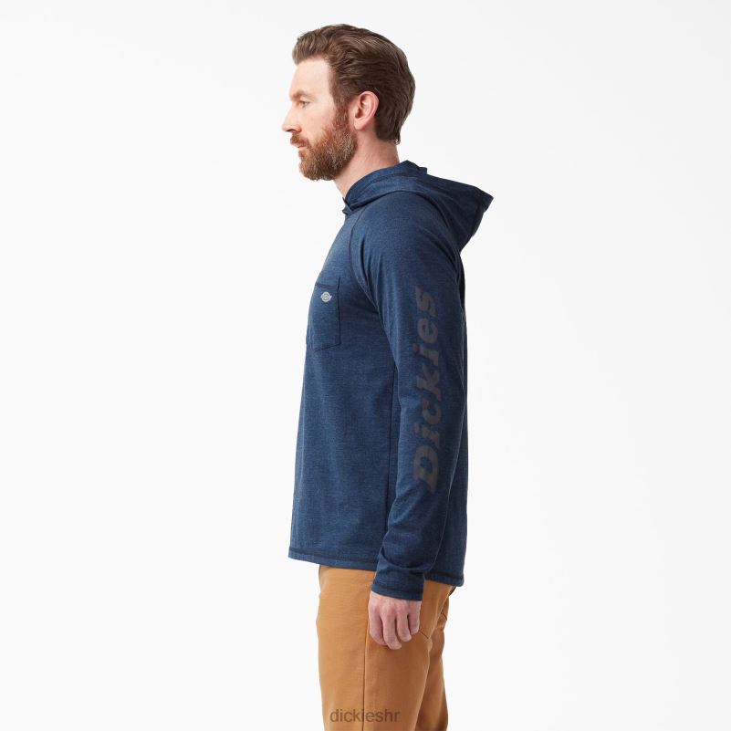 majica za sunčanje performansi hlađenja muškarci Dickies tamnoplavi vrijesak (dnh) 6BPL6654 odjeća