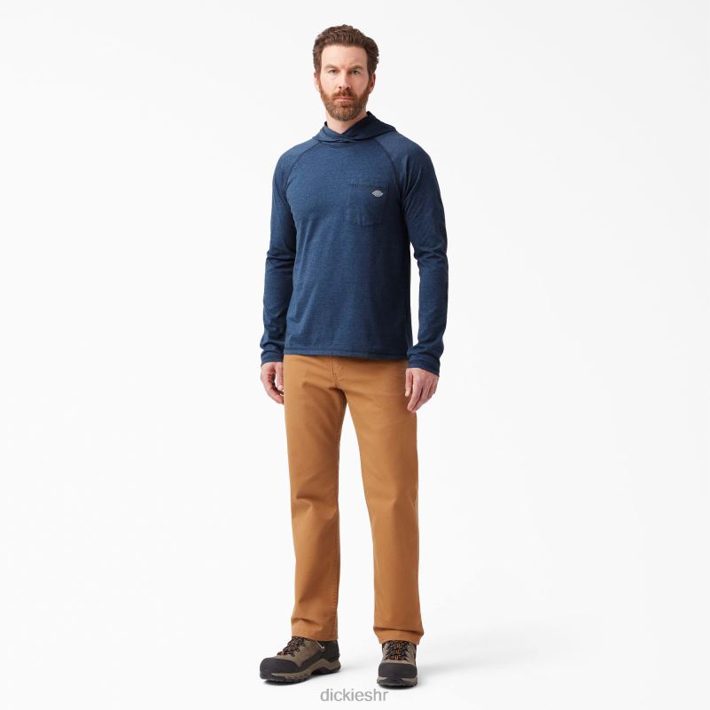 majica za sunčanje performansi hlađenja muškarci Dickies tamnoplavi vrijesak (dnh) 6BPL6654 odjeća