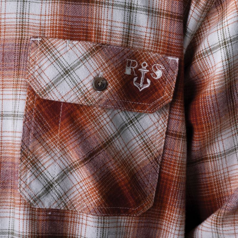ronnie sandoval brušena flanelska košulja muškarci Dickies spaljeno ombre karirano (ob2) 6BPL6729 odjeća