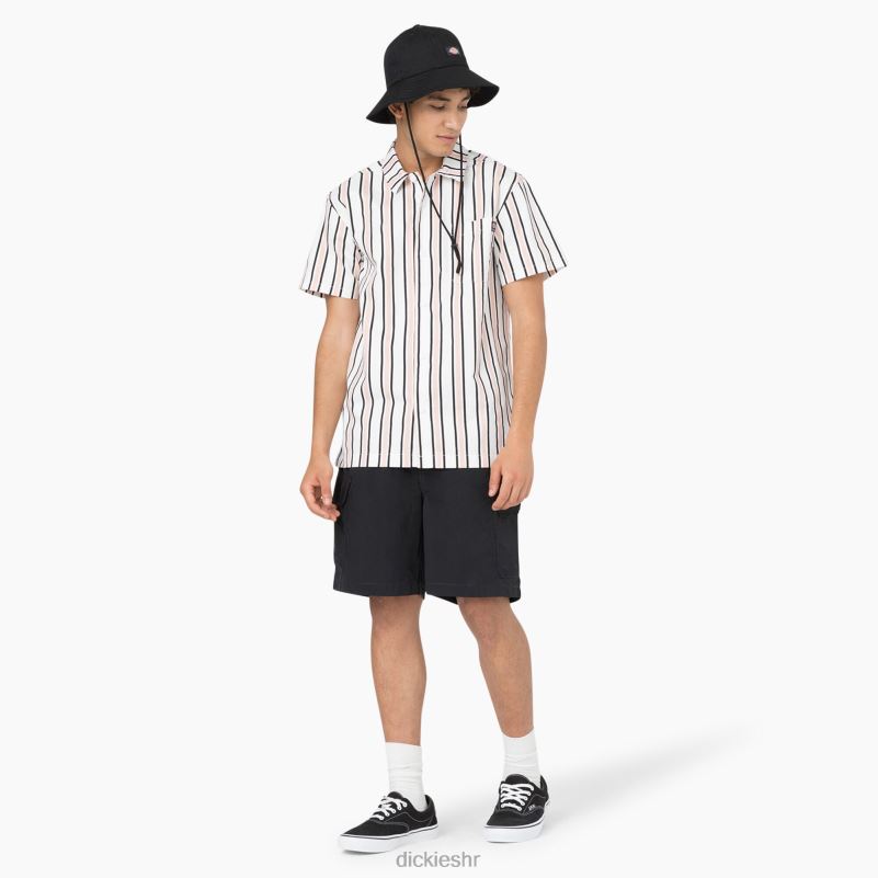 skateboarding cooling majica opuštenog kroja muškarci Dickies bijela/lotos/crna pruga (wus) 6BPL6826 odjeća