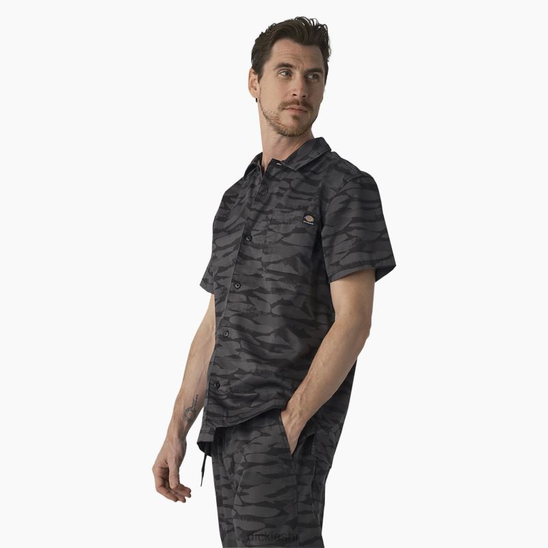 skateboarding cooling majica opuštenog kroja muškarci Dickies crni betonski kamuflaž (bnc) 6BPL6824 odjeća