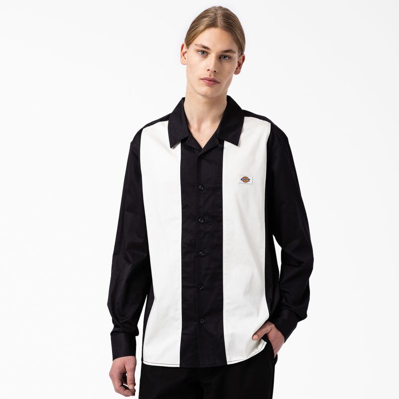 westover majica dugih rukava muškarci Dickies crna (bkx) 6BPL6837 odjeća