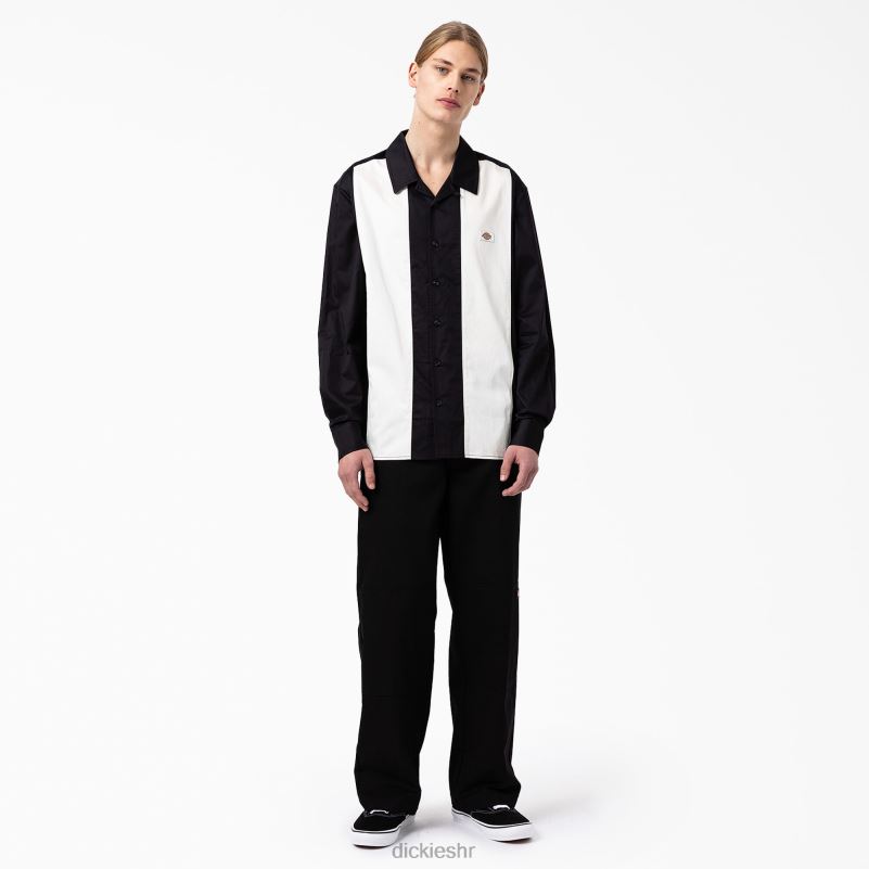 westover majica dugih rukava muškarci Dickies crna (bkx) 6BPL6837 odjeća
