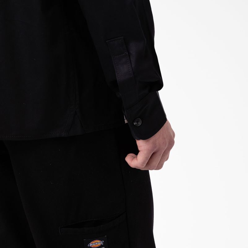 westover majica dugih rukava muškarci Dickies crna (bkx) 6BPL6837 odjeća