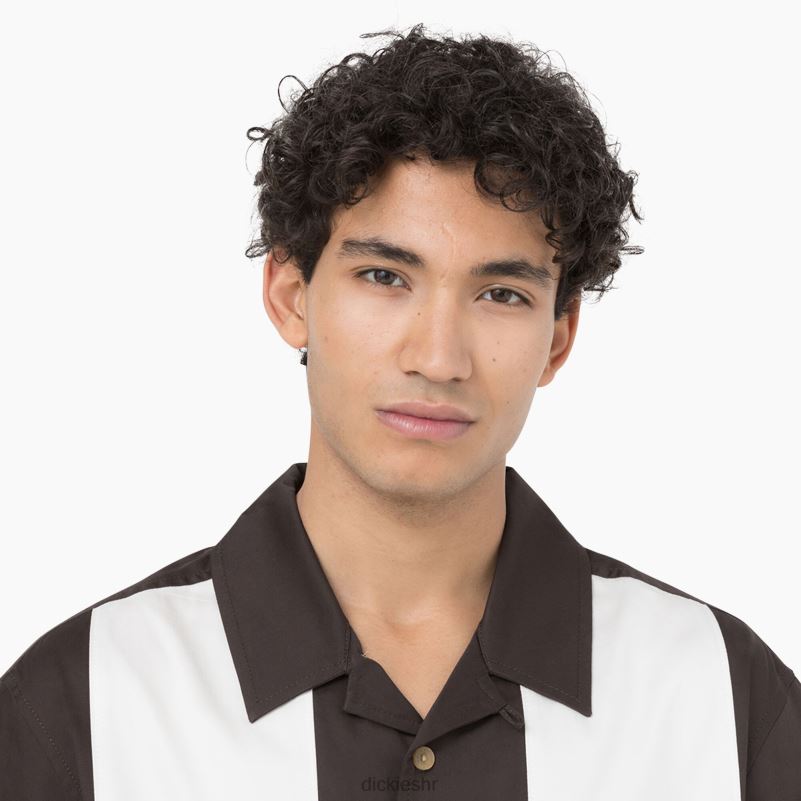 westover majica kratkih rukava muškarci Dickies tamno smeđa (db) 6BPL6784 odjeća