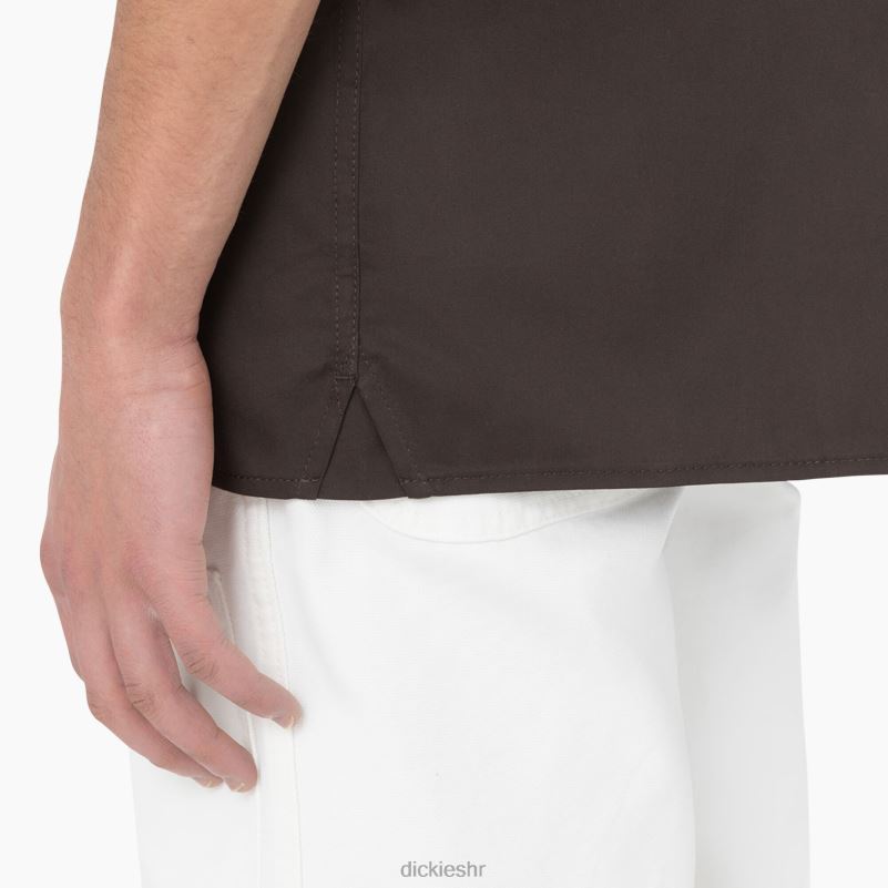westover majica kratkih rukava muškarci Dickies tamno smeđa (db) 6BPL6784 odjeća