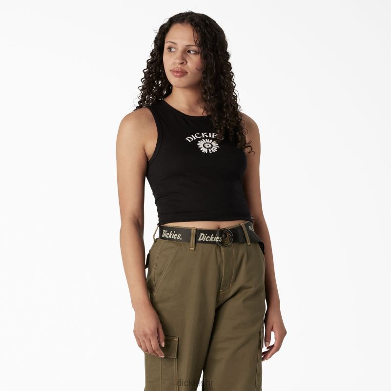 grafička skraćena majica bez rukava žene Dickies crna (kbk) 6BPL62112 odjeća