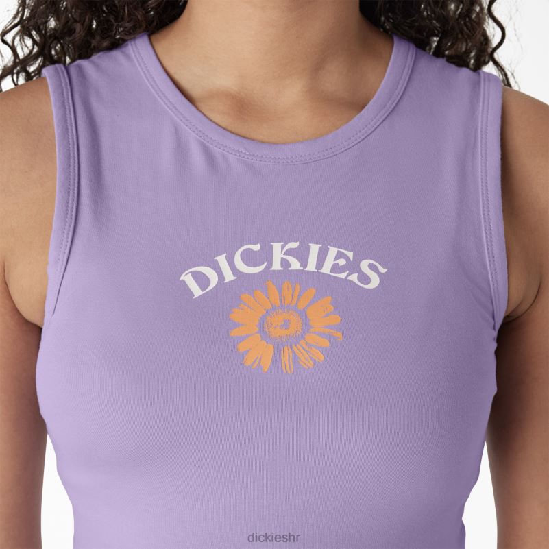 grafička skraćena majica bez rukava žene Dickies ljubičasta ruža (ur2) 6BPL62113 odjeća