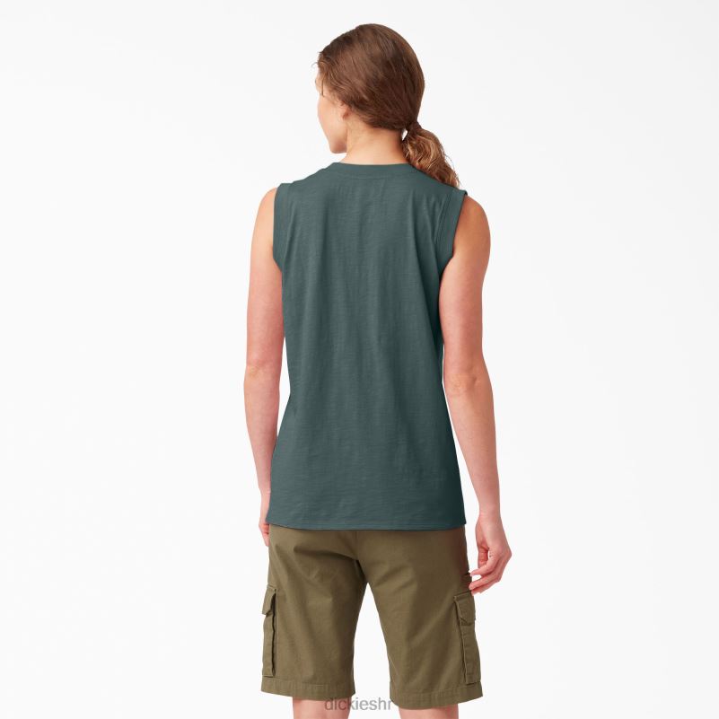 majica bez rukava žene Dickies Lincoln Green (ln) 6BPL62029 odjeća