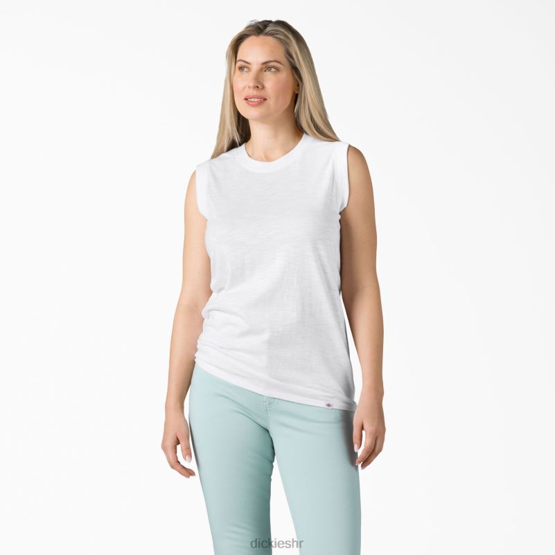 majica bez rukava žene Dickies bijelo (wh) 6BPL62033 odjeća
