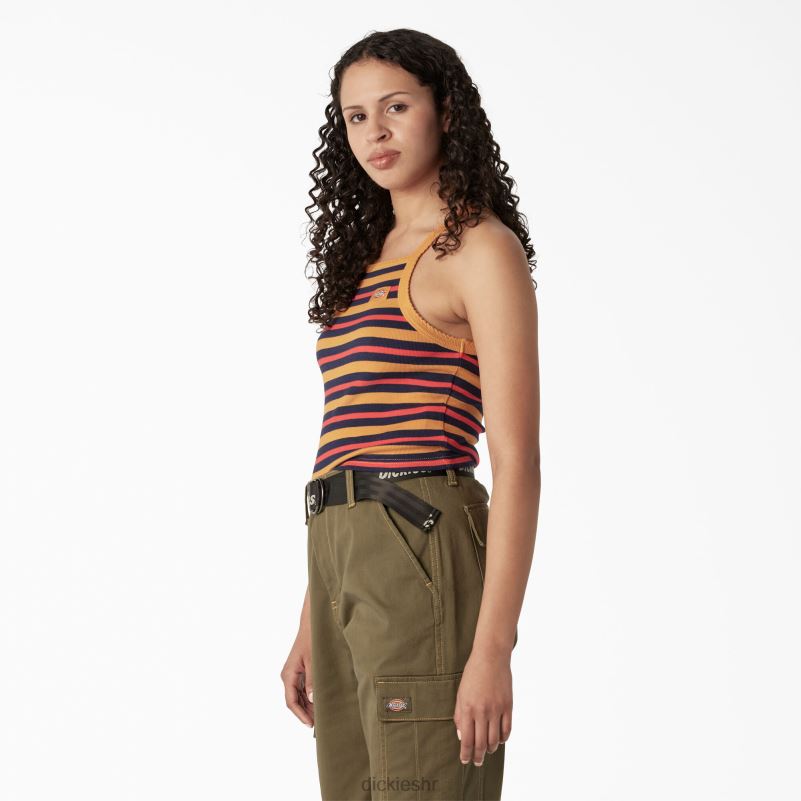 rebrasta pletena skraćena majica bez rukava žene Dickies nugget ljetna svjetla pruga (ng) 6BPL62084 odjeća