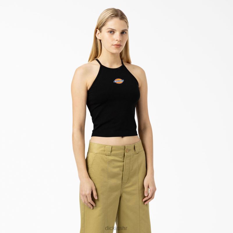 skraćena majica s lancem lake žene Dickies crna (bk) 6BPL62140 odjeća