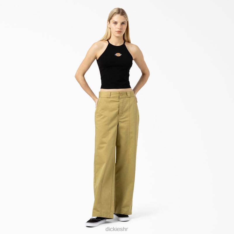 skraćena majica s lancem lake žene Dickies crna (bk) 6BPL62140 odjeća