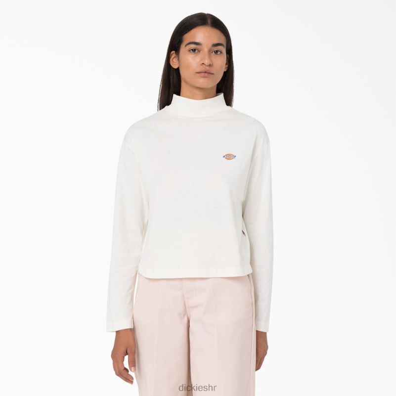 Mapleton majica dugih rukava s visokim ovratnikom žene Dickies bijelo (wh) 6BPL61987 odjeća