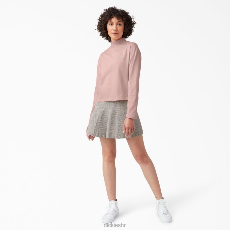 Mapleton majica dugih rukava s visokim ovratnikom žene Dickies svijetlo ružičasta (bpi) 6BPL61984 odjeća