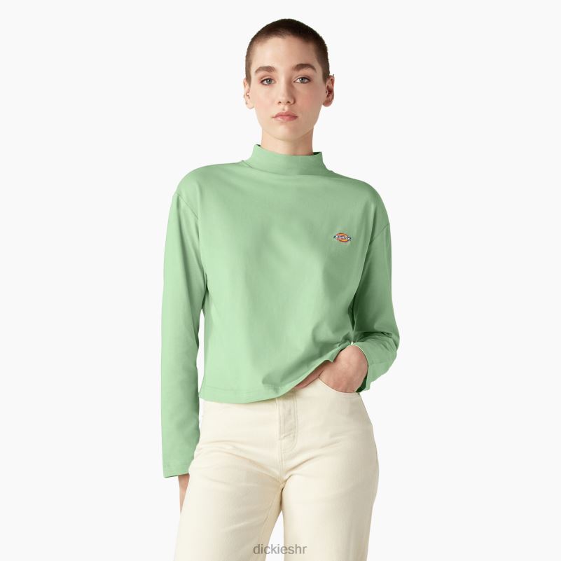 Mapleton majica dugih rukava s visokim ovratnikom žene Dickies tiho zeleno (qg2) 6BPL61986 odjeća