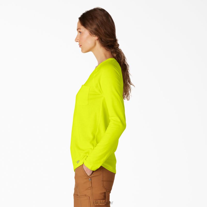 cool majica dugih rukava žene Dickies svijetlo žuta (bwd) 6BPL61629 odjeća