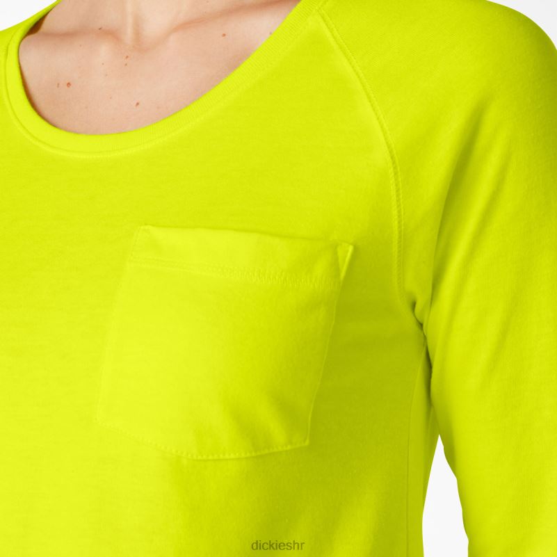 cool majica dugih rukava žene Dickies svijetlo žuta (bwd) 6BPL61629 odjeća