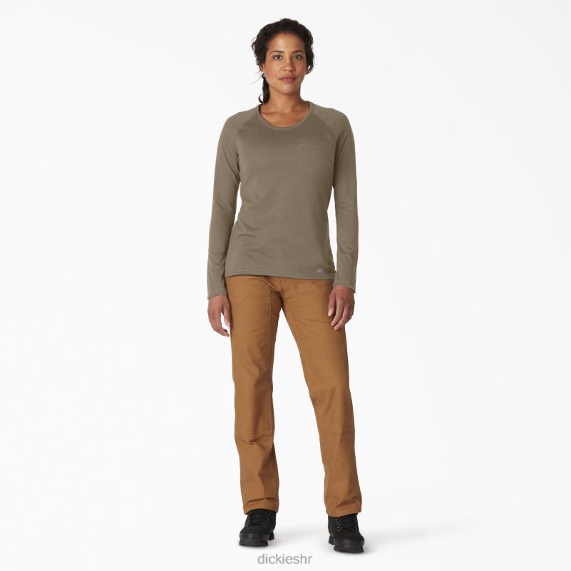 cool majica dugih rukava žene Dickies vojnički zeleni vrijesak (mld) 6BPL61637 odjeća
