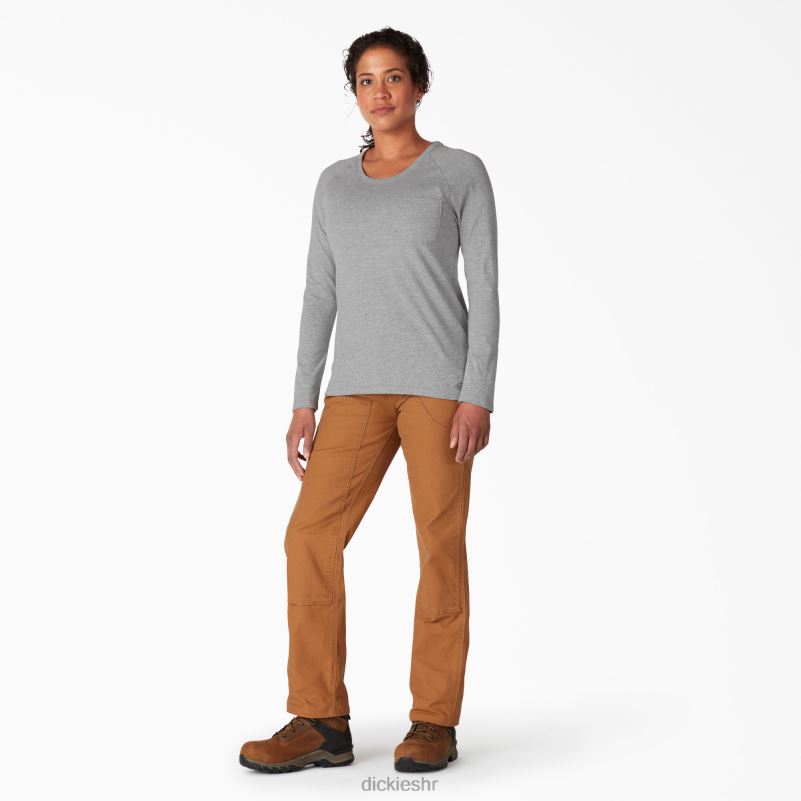cool majica dugih rukava žene Dickies vrijesak sivi (hg) 6BPL61635 odjeća
