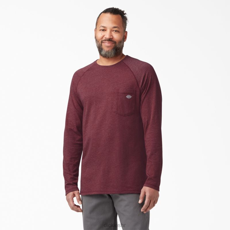 cool majica dugih rukava muškarci Dickies bordo vrijesak (byh) 6BPL6617 odjeća