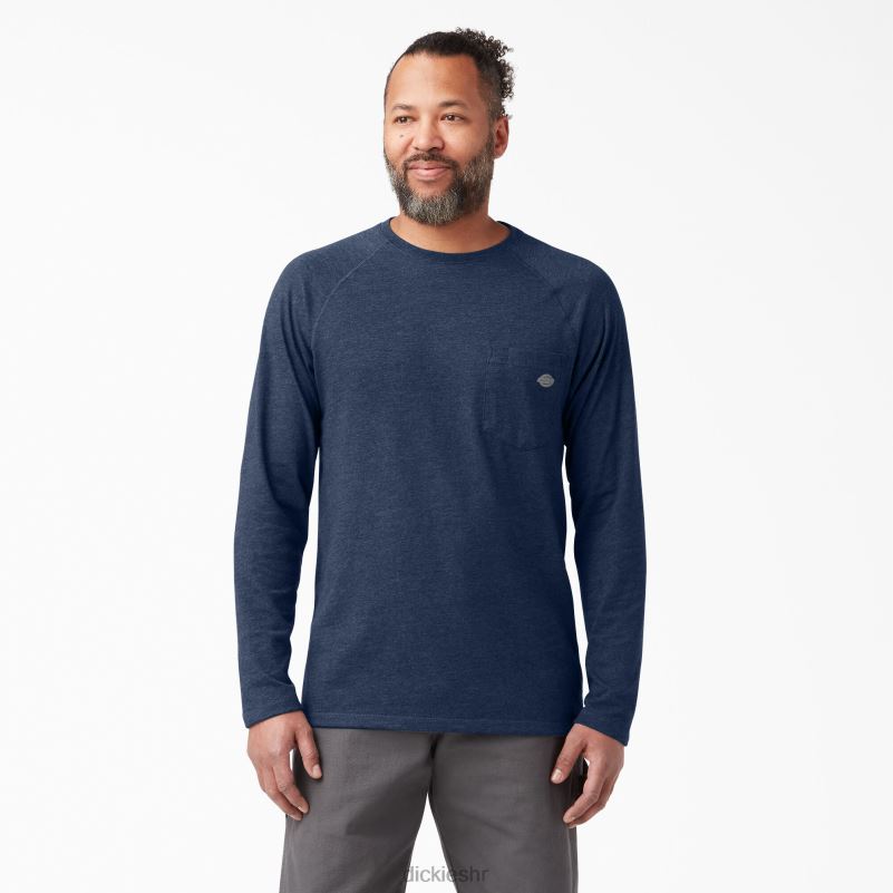 cool majica dugih rukava muškarci Dickies tamnoplavi vrijesak (dnh) 6BPL6619 odjeća