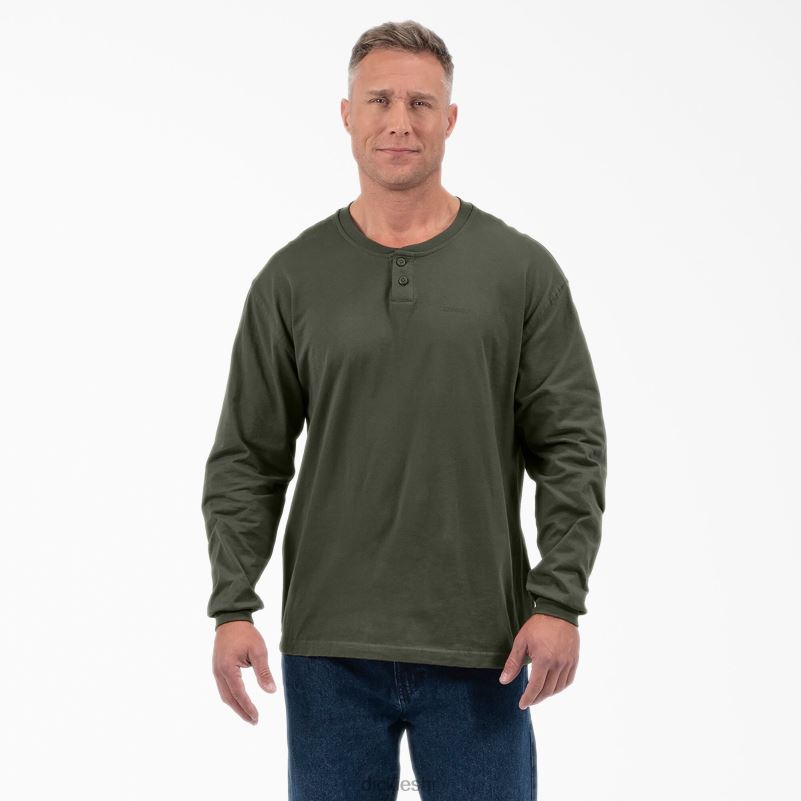 henley majica dugih rukava muškarci Dickies maslinasto zelena (og) 6BPL6809 odjeća