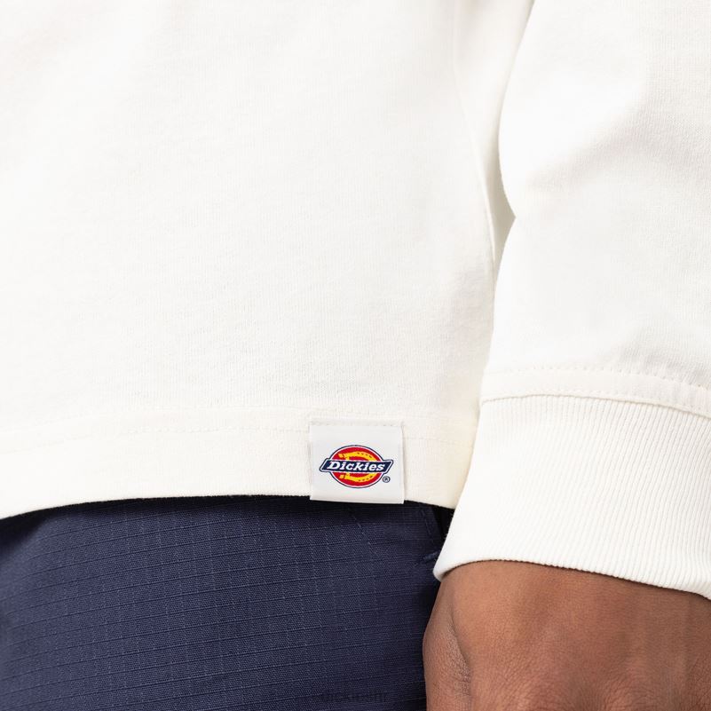 marbury majica dugih rukava muškarci Dickies bijelo (wh) 6BPL6921 odjeća