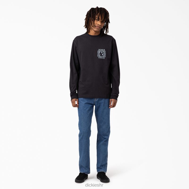 marbury majica dugih rukava muškarci Dickies crna (kbk) 6BPL6919 odjeća