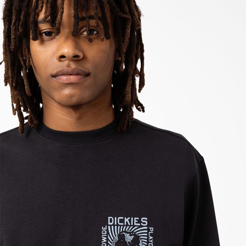 marbury majica dugih rukava muškarci Dickies crna (kbk) 6BPL6919 odjeća
