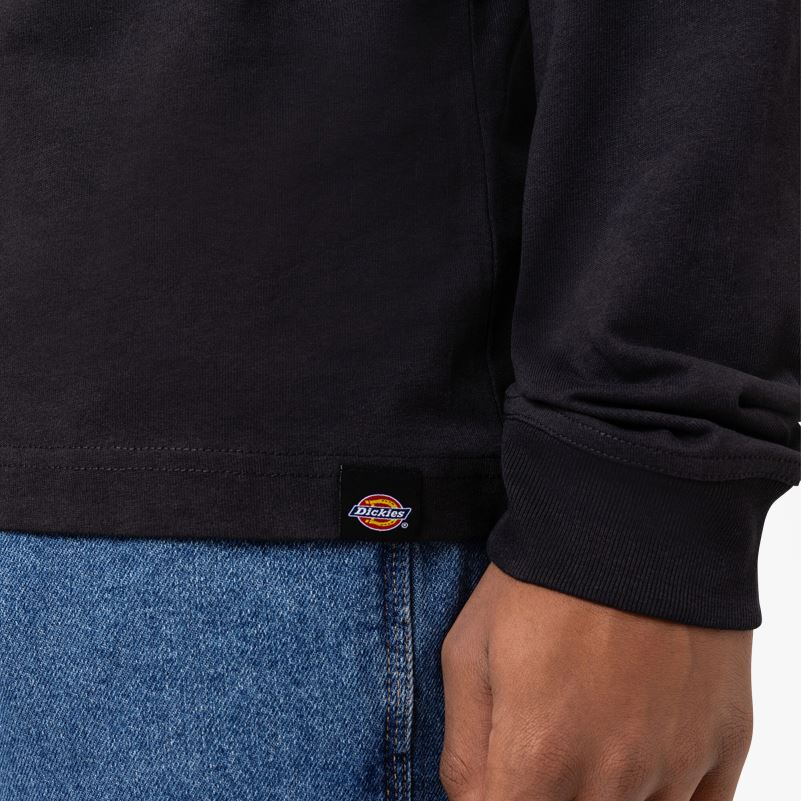 marbury majica dugih rukava muškarci Dickies crna (kbk) 6BPL6919 odjeća