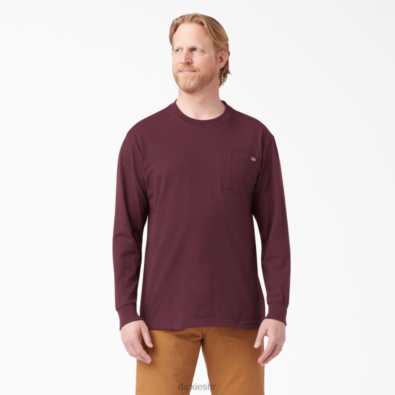 teškaška majica dugih rukava muškarci Dickies bordo (od) 6BPL6602 odjeća