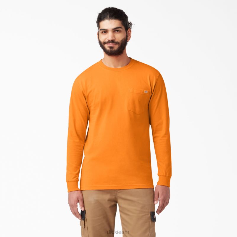 teškaška majica dugih rukava muškarci Dickies narančasto (ili) 6BPL6612 odjeća