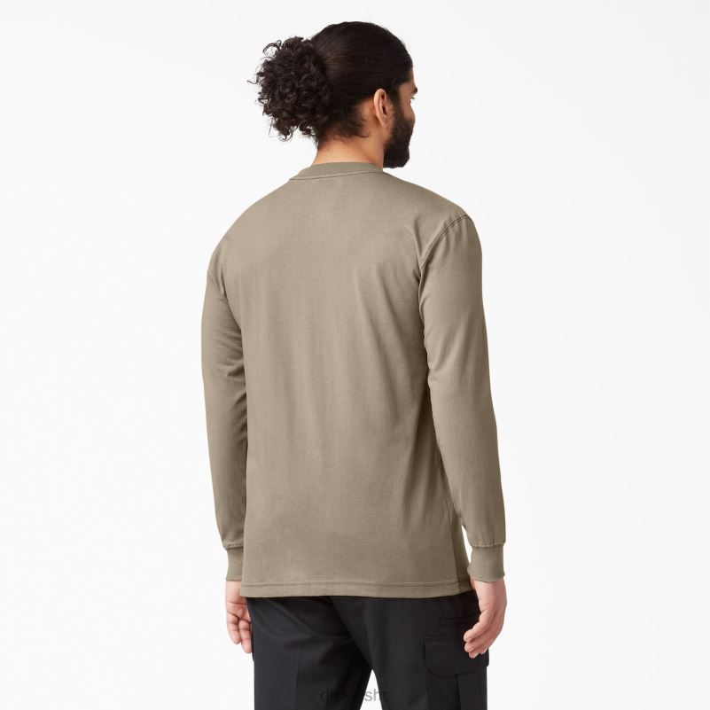 teškaška majica dugih rukava muškarci Dickies pustinjski pijesak (ds) 6BPL6606 odjeća