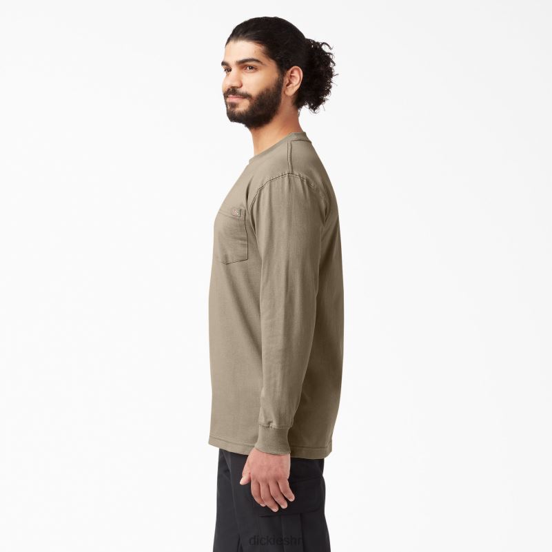 teškaška majica dugih rukava muškarci Dickies pustinjski pijesak (ds) 6BPL6606 odjeća
