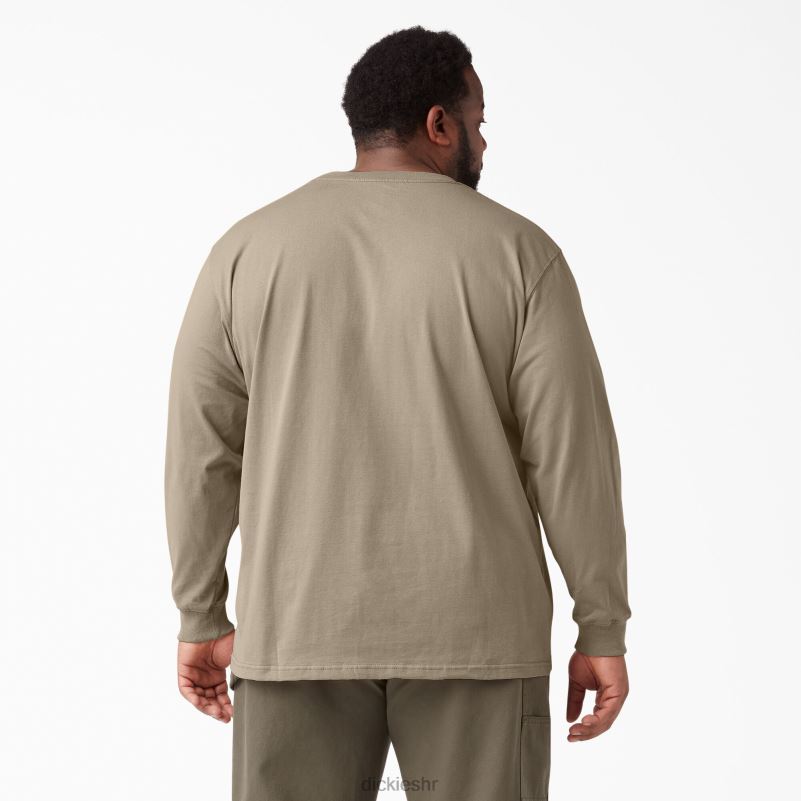teškaška majica dugih rukava muškarci Dickies pustinjski pijesak (ds) 6BPL6606 odjeća