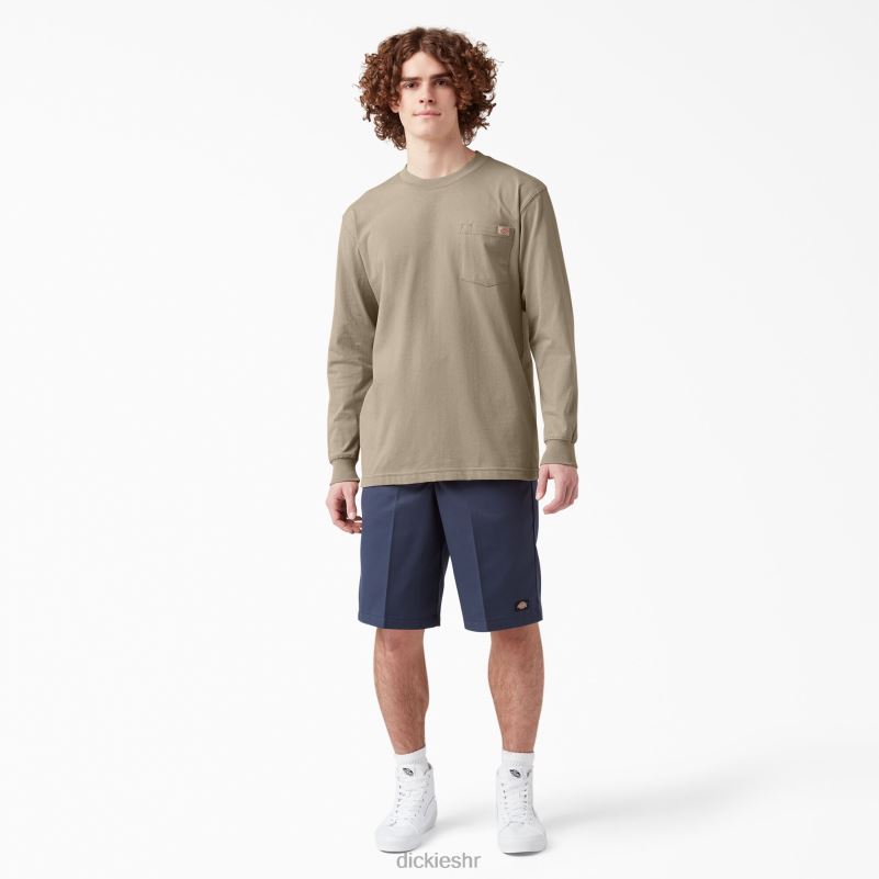 teškaška majica dugih rukava muškarci Dickies pustinjski pijesak (ds) 6BPL6606 odjeća
