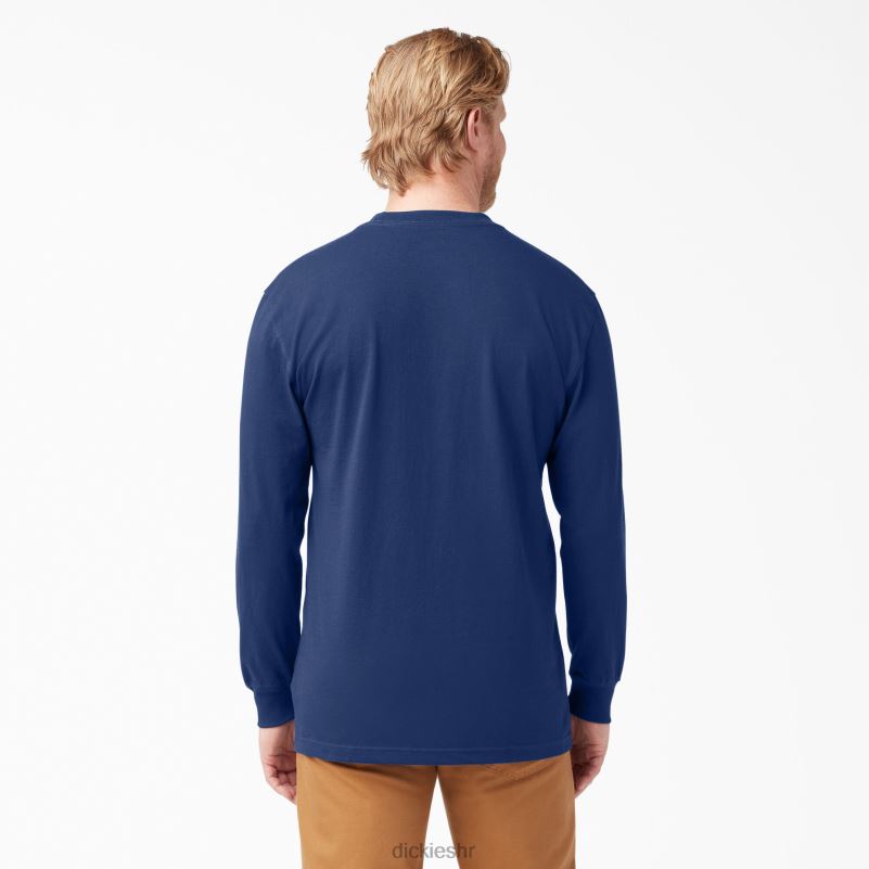 teškaška majica dugih rukava muškarci Dickies tamno plava (el) 6BPL6607 odjeća