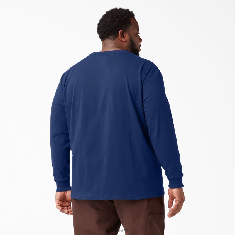 teškaška majica dugih rukava muškarci Dickies tamno plava (el) 6BPL6607 odjeća