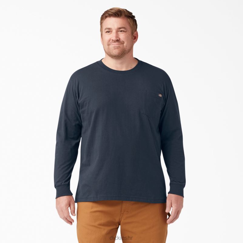 teškaška majica dugih rukava muškarci Dickies tamnoplava (dn) 6BPL6605 odjeća