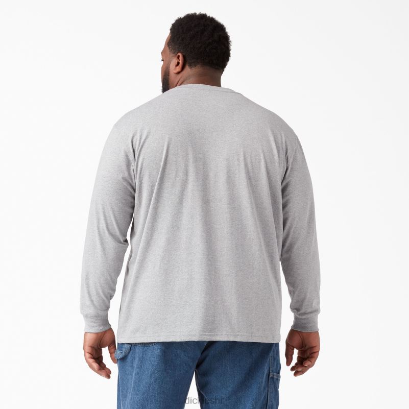 teškaška majica dugih rukava muškarci Dickies vrijesak sivi (hg) 6BPL6610 odjeća
