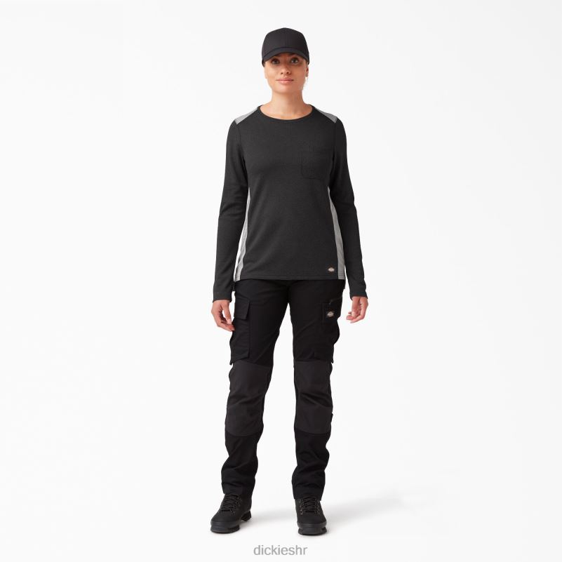 temp-iq 365 majica dugih rukava žene Dickies crna (kbk) 6BPL61695 odjeća